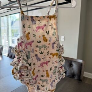 Kids Animal Print Ruffle romper